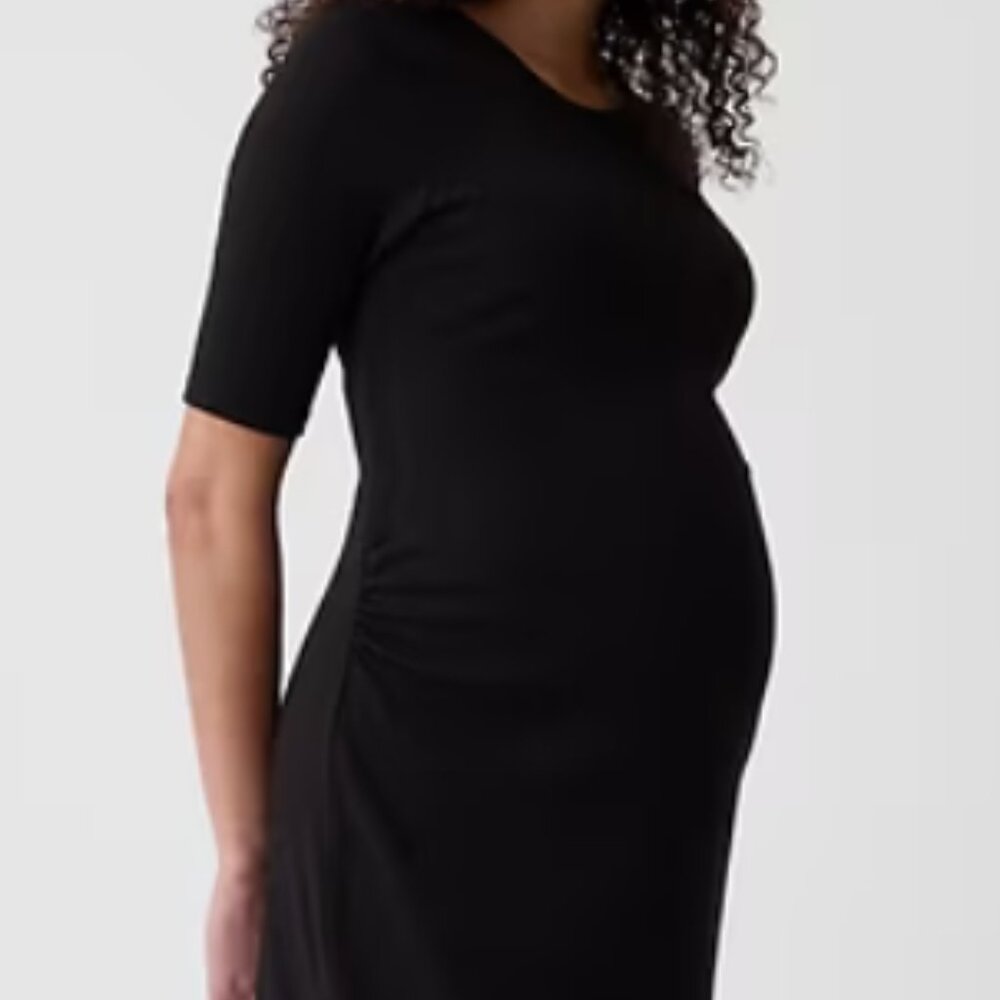 Gap Maternity Black T-shirt Dress, Medium